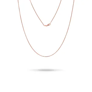 0.8mm Venetian Box Chain in Rose Gold