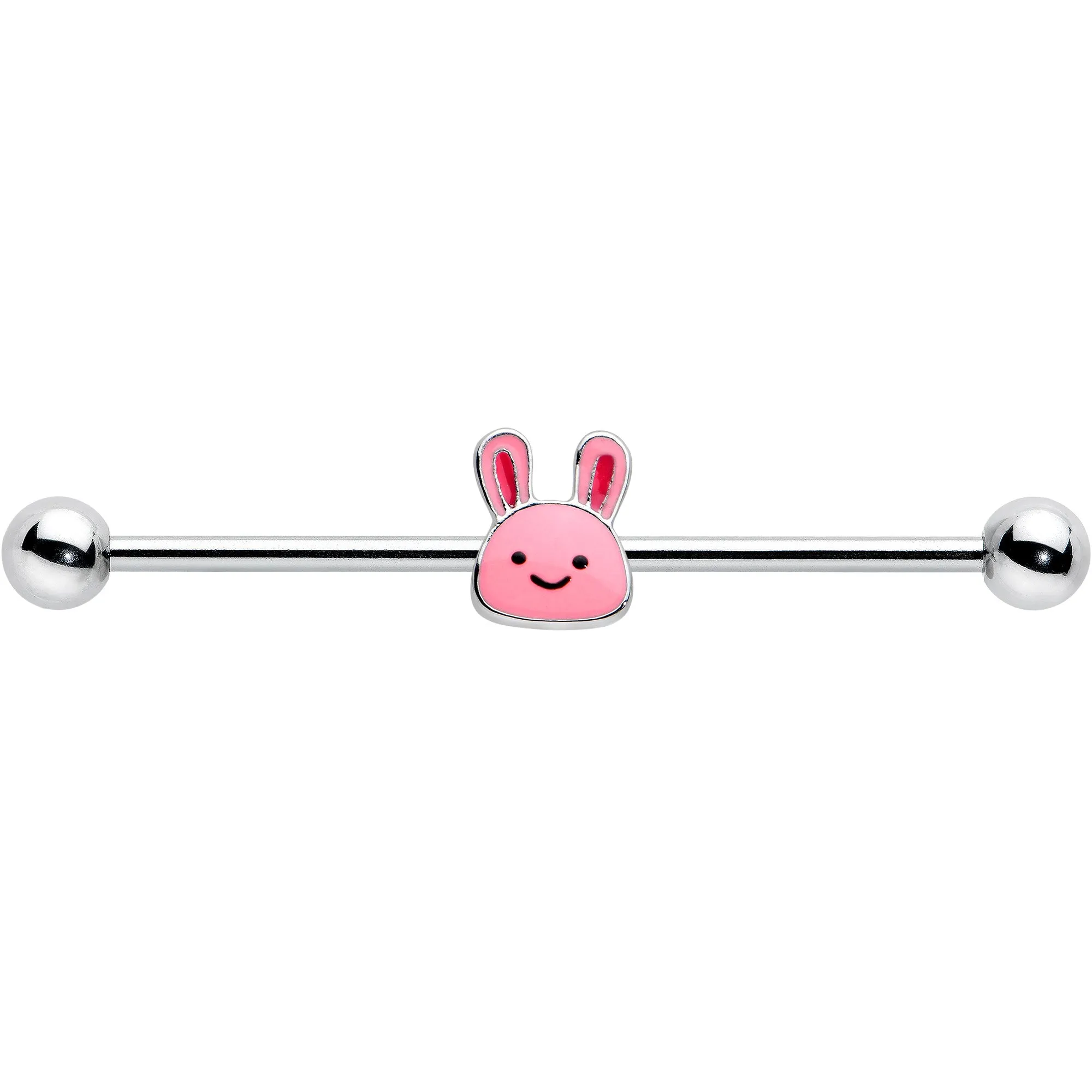 14 Gauge Kawaii Cutie Easter Bunny Industrial Barbell 38mm