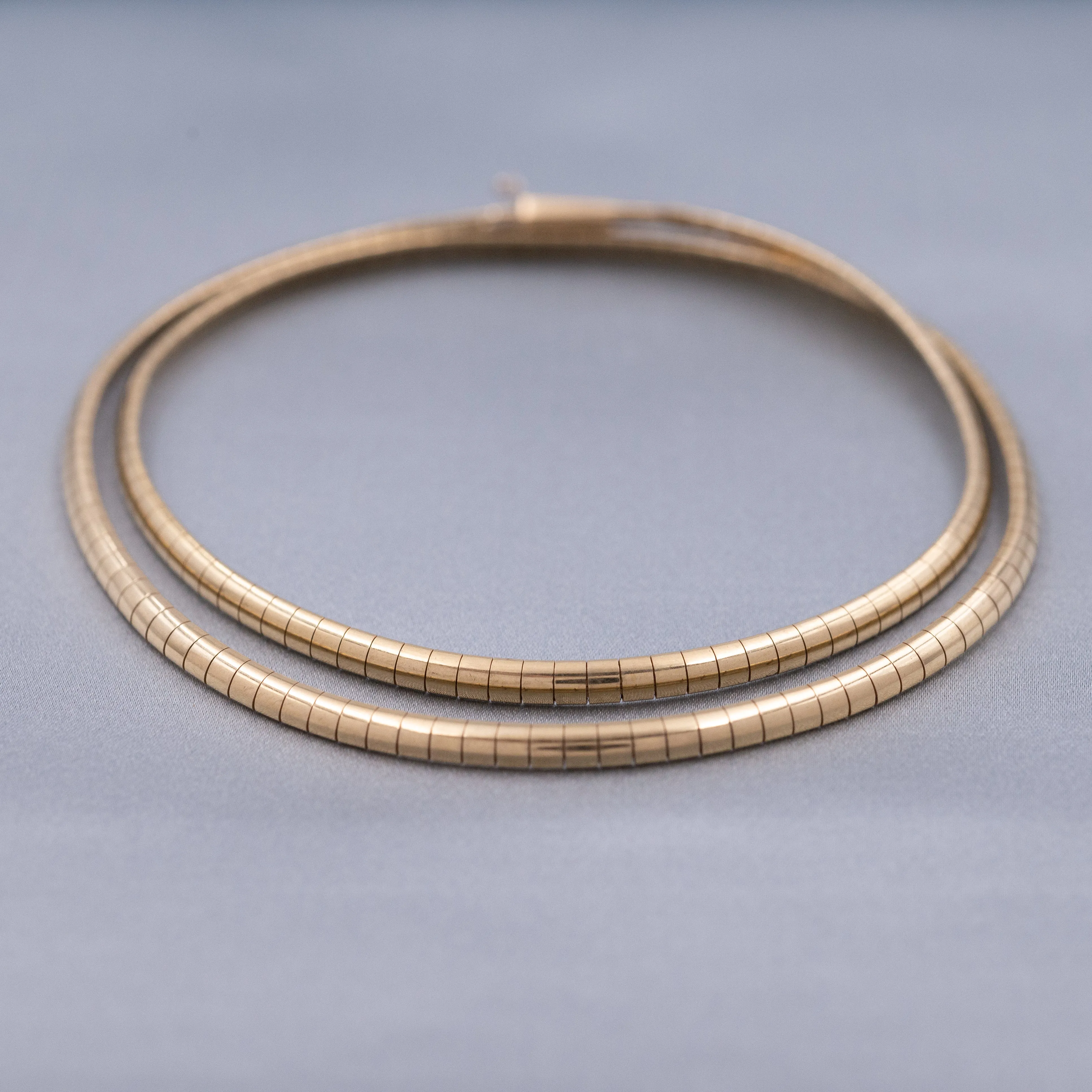 14 Karat Gold Omega Chain
