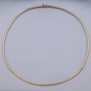 14 Karat Gold Omega Chain