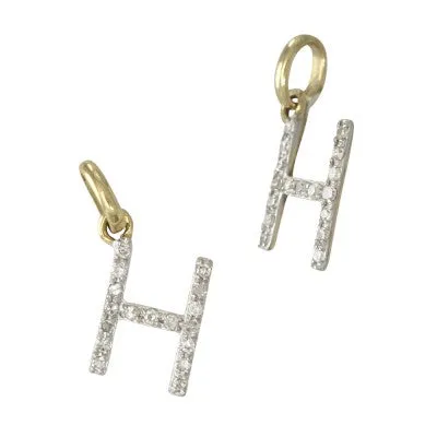 14k Gold & Diamond Initial Charms