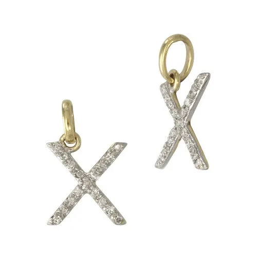 14k Gold & Diamond Initial Charms