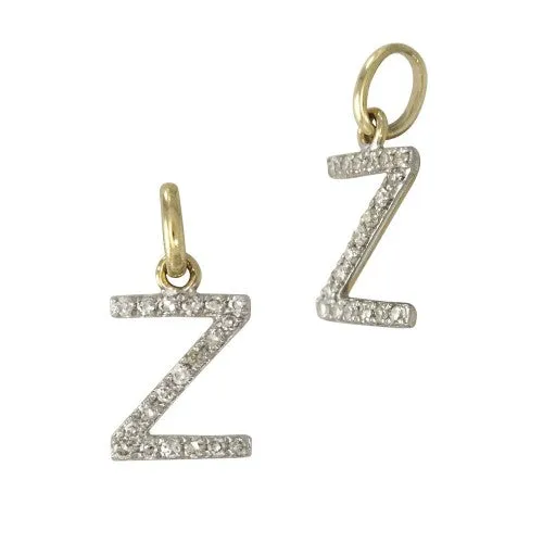 14k Gold & Diamond Initial Charms
