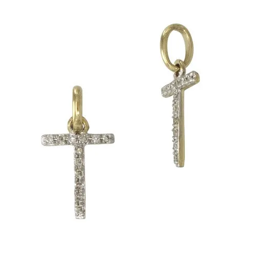 14k Gold & Diamond Initial Charms