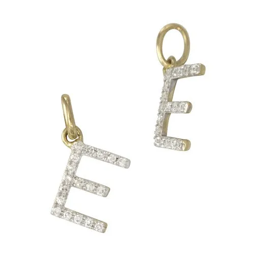 14k Gold & Diamond Initial Charms