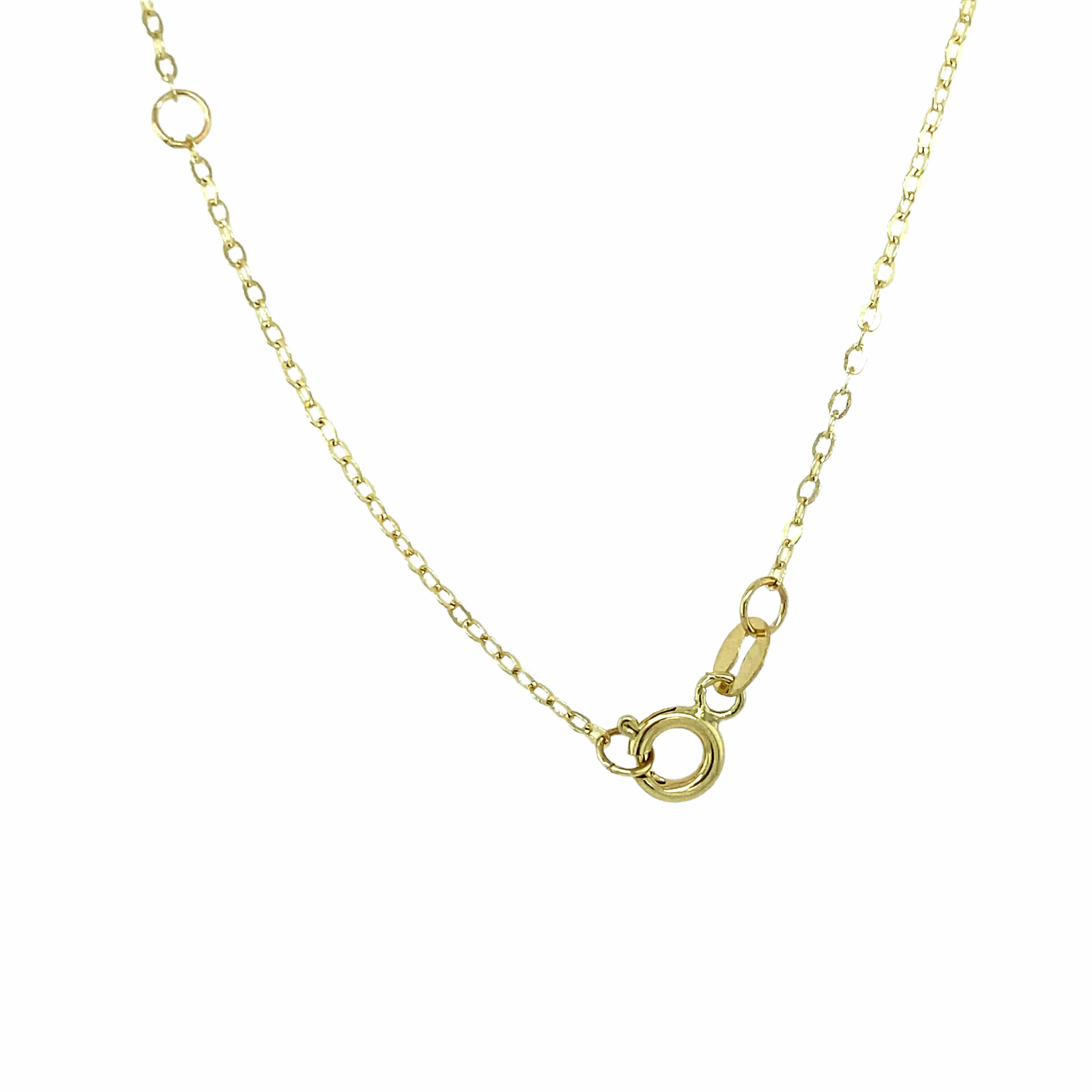 14K Gold Micro Initial Letters Necklace