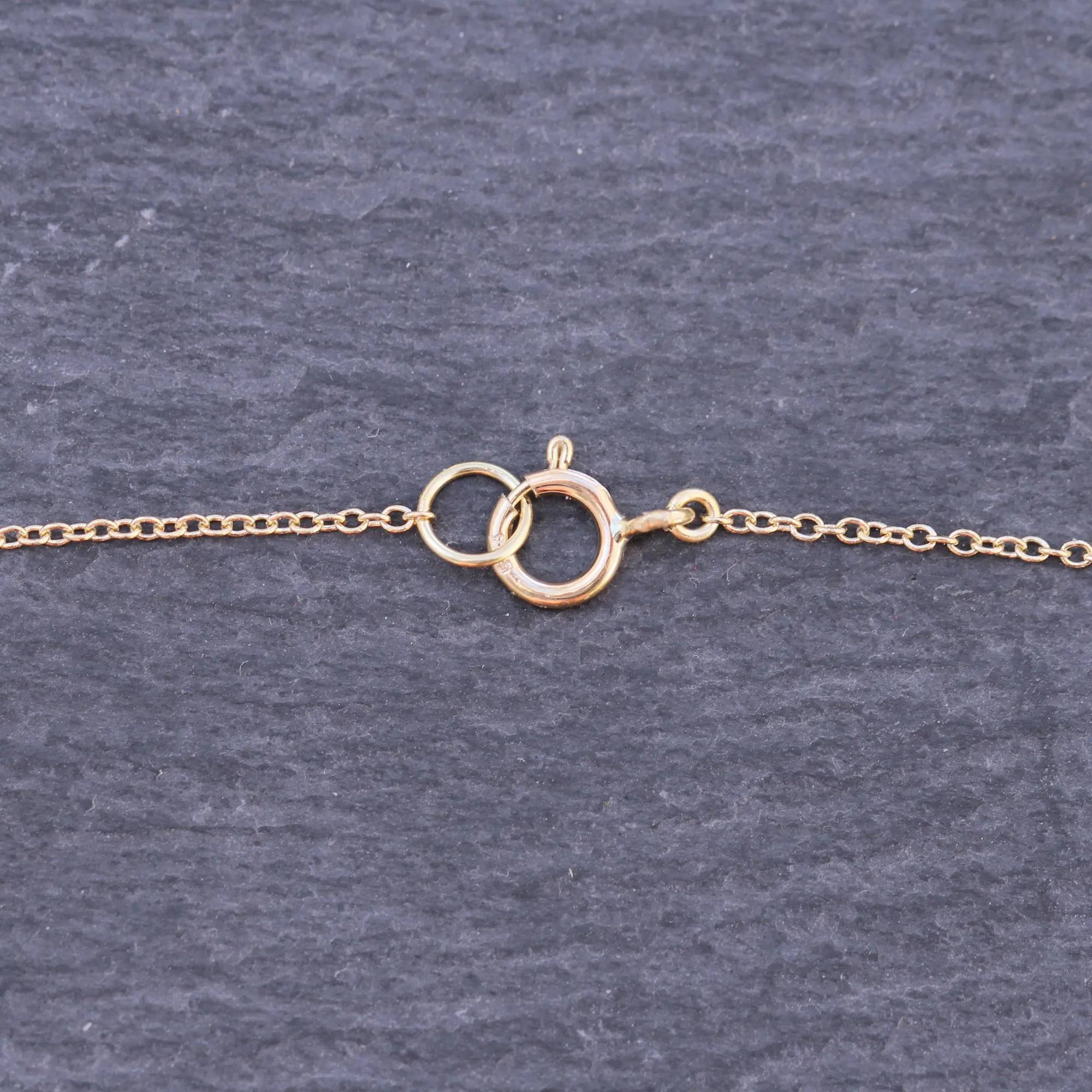14k Gold   Sterling Multi Chain Drop Station Necklace