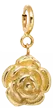 14k rose charm on spring ring
