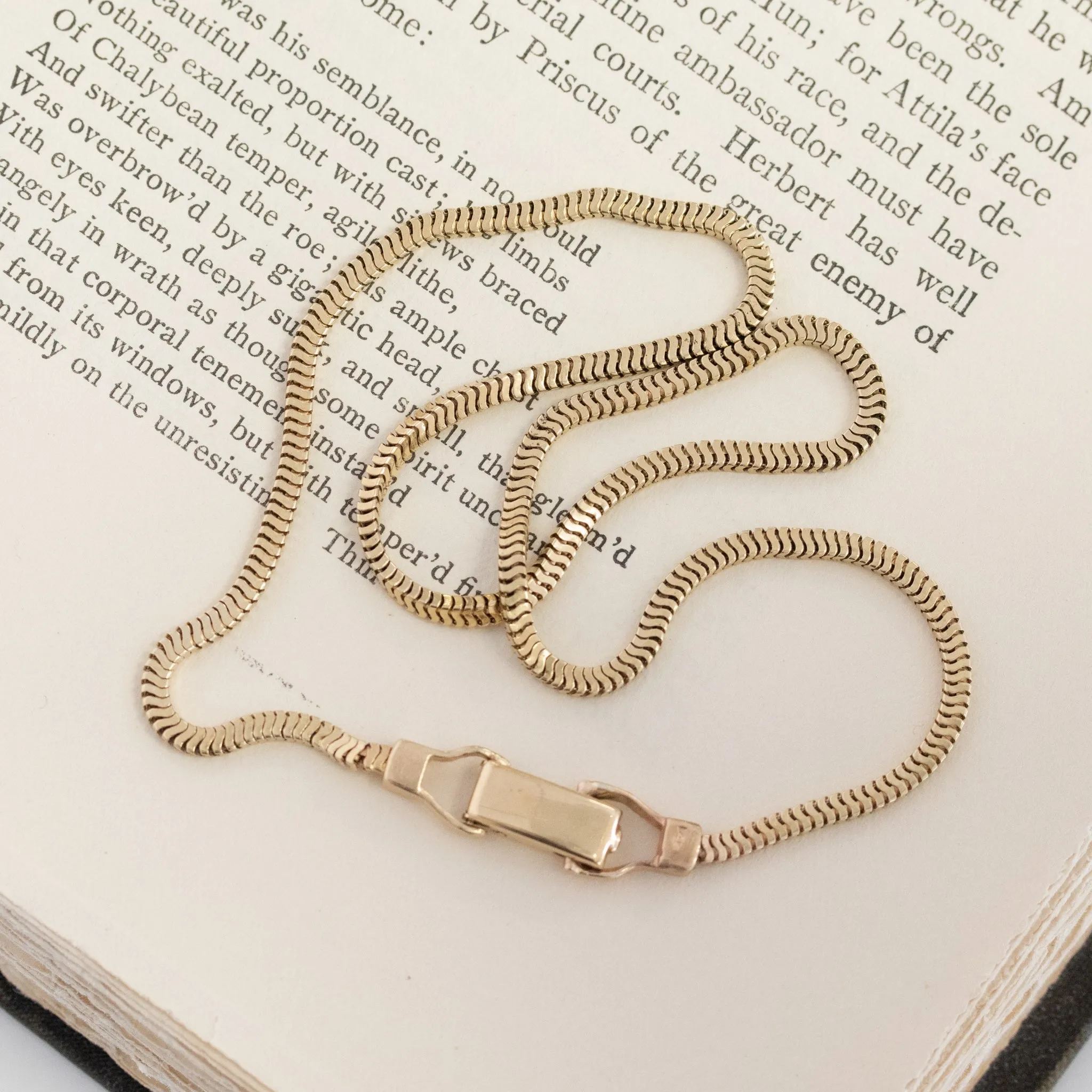 14kt Yellow Gold Snake Chain, 16"