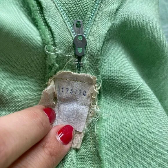 1960s Vanilla Mint Vintage Maxi Dress
