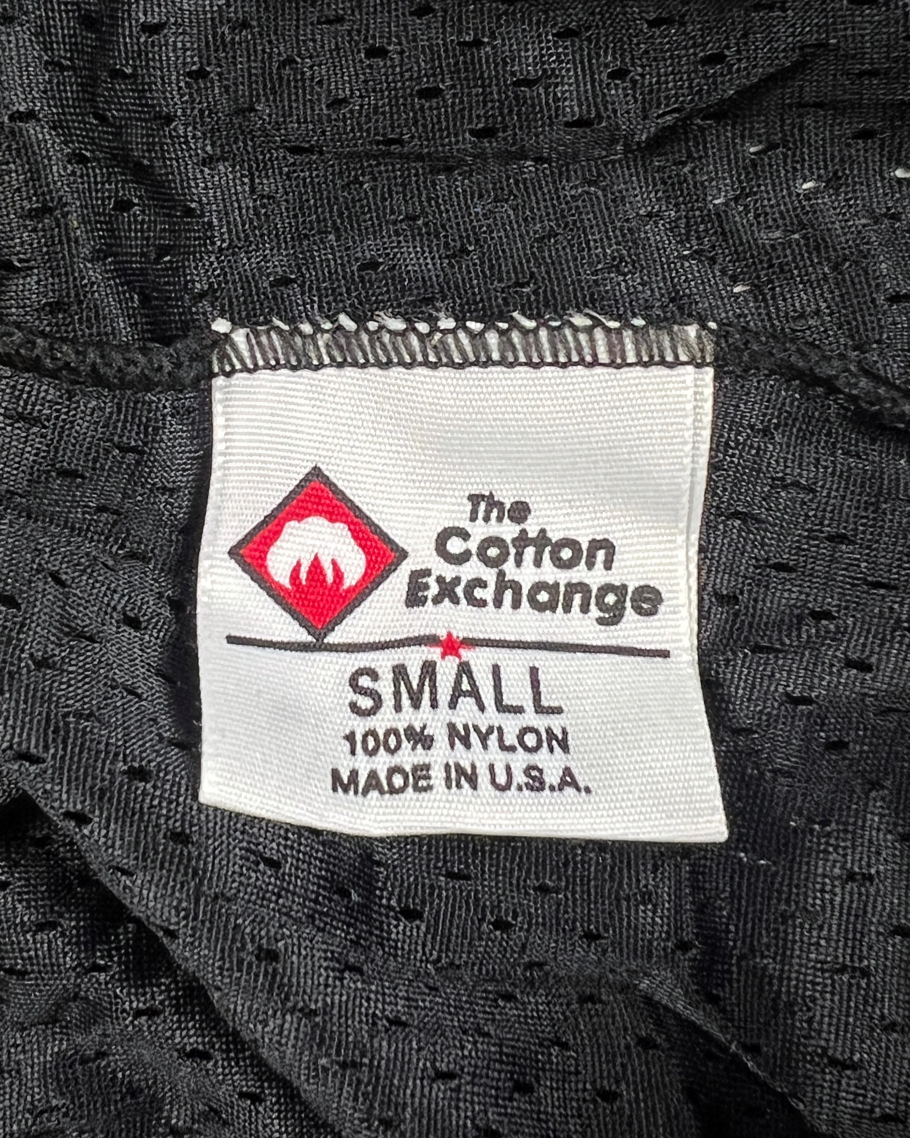 1990’s USA Made Cotton Exchange Black Nylon Mesh Shorts