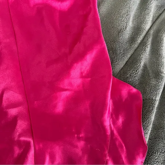1990s Vintage Victoria’s Secret Teddy One Piece Hot Pink Lace Medium GOLD LABEL