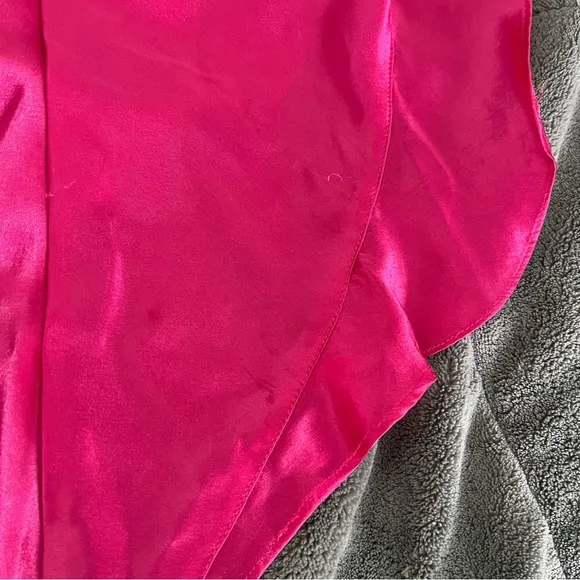 1990s Vintage Victoria’s Secret Teddy One Piece Hot Pink Lace Medium GOLD LABEL