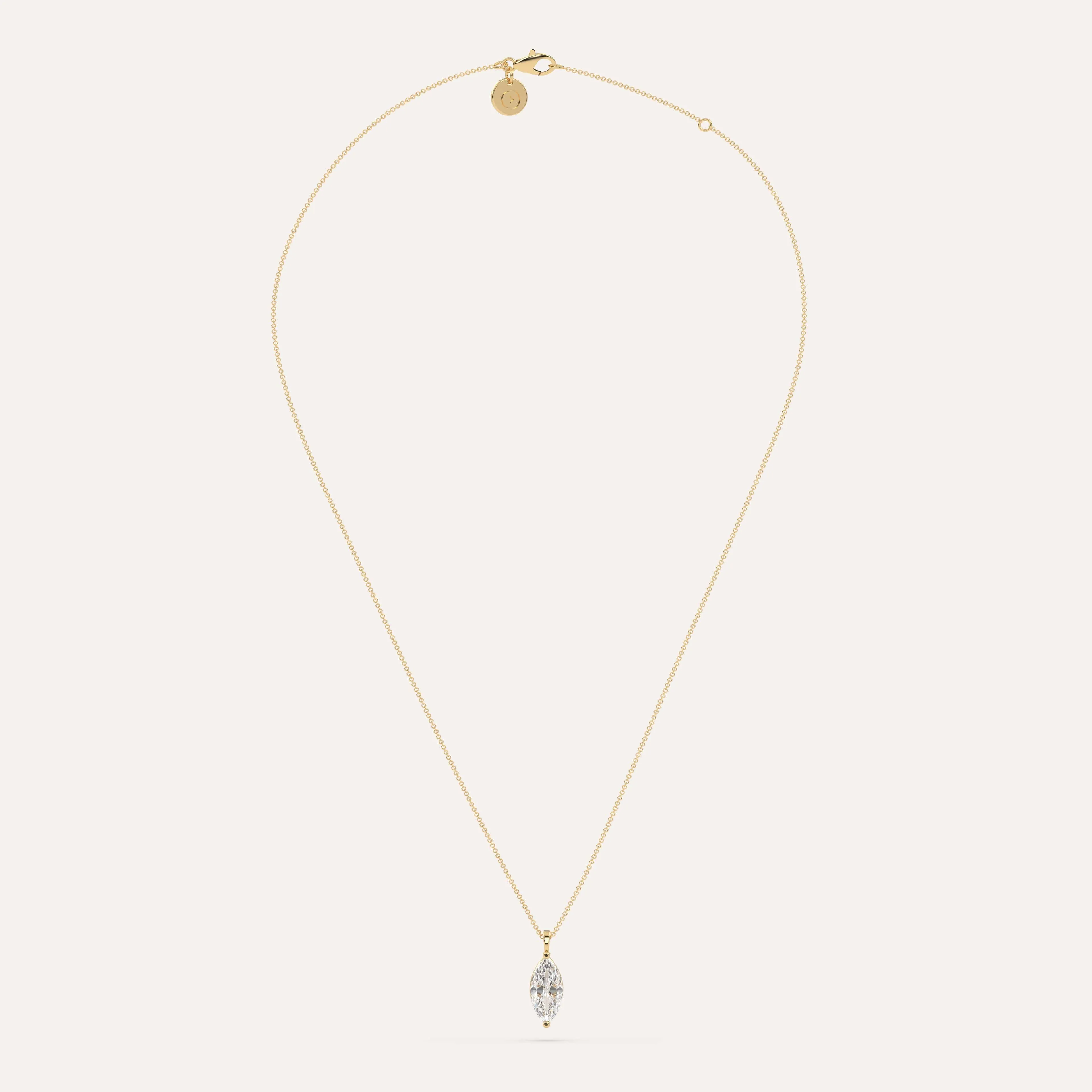 2 carat Marquise Diamond Pendant Necklace