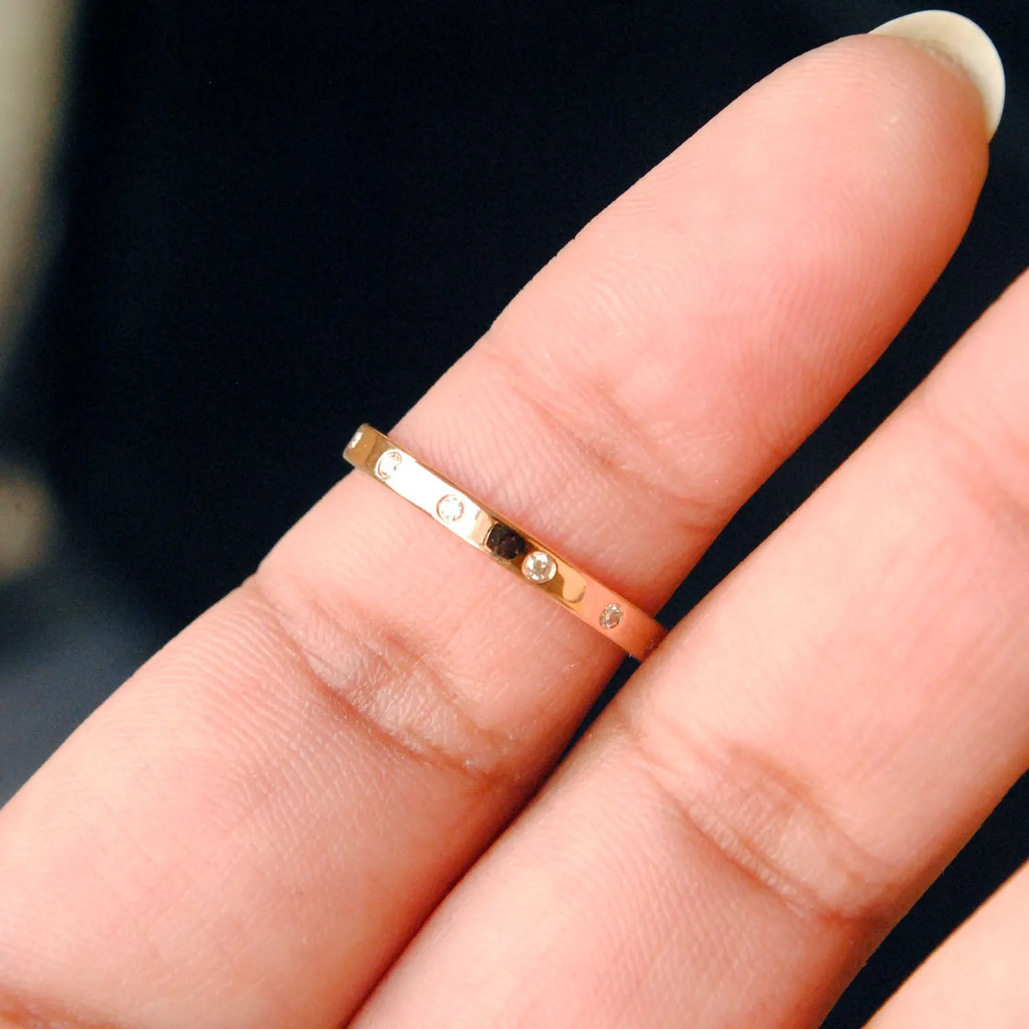 2mm Full Eternity Flush Set Diamond Band