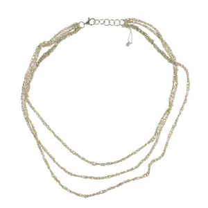 3-Tiered Simple Necklace in Silver