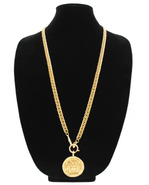 31 Rue Cambon, Paris Medallion Chain Necklace