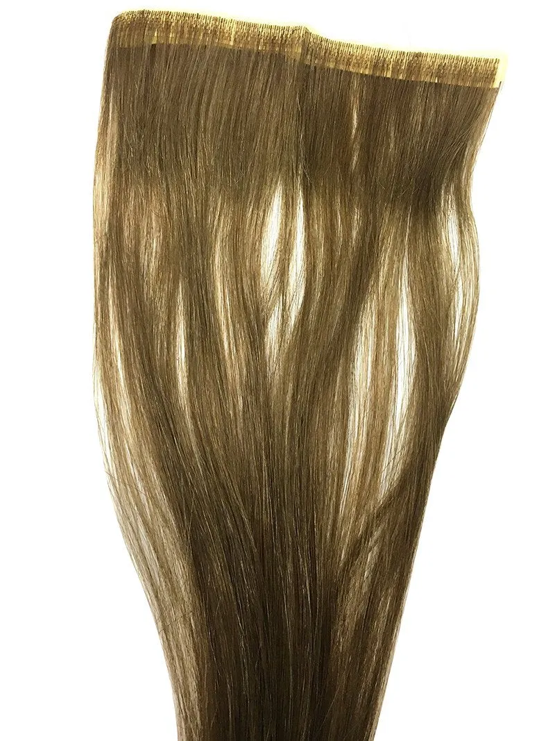 6 Pcs Skin Weft Silky Straight Human Hair Extensions 18"