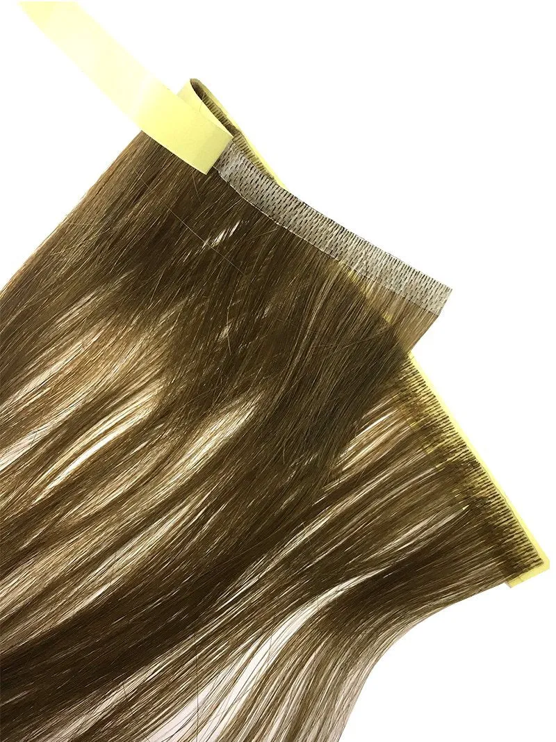 6 Pcs Skin Weft Silky Straight Human Hair Extensions 18"