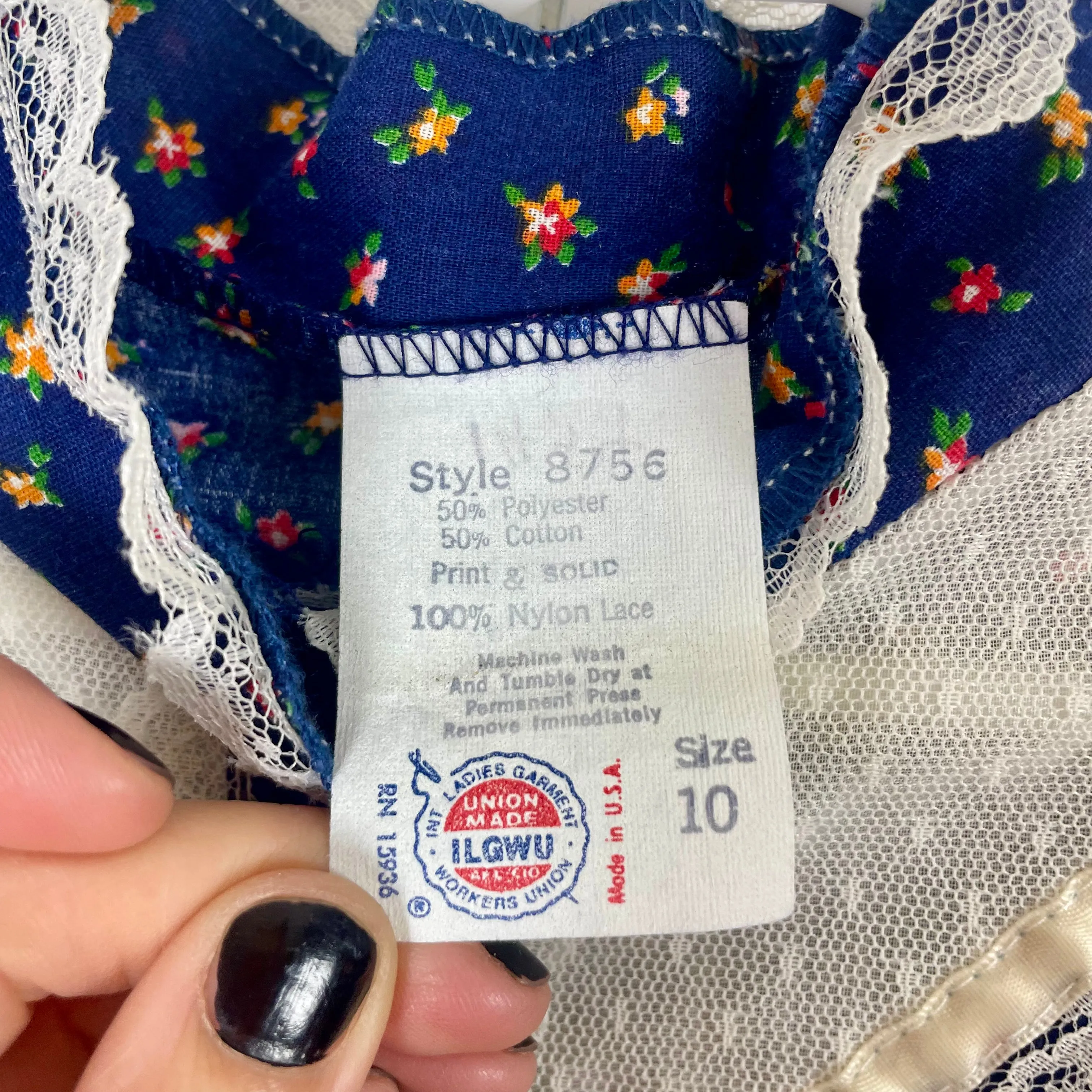 70s/80s Union made Gunne sax style dress