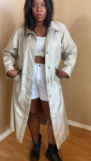 80s Trench Raincoat