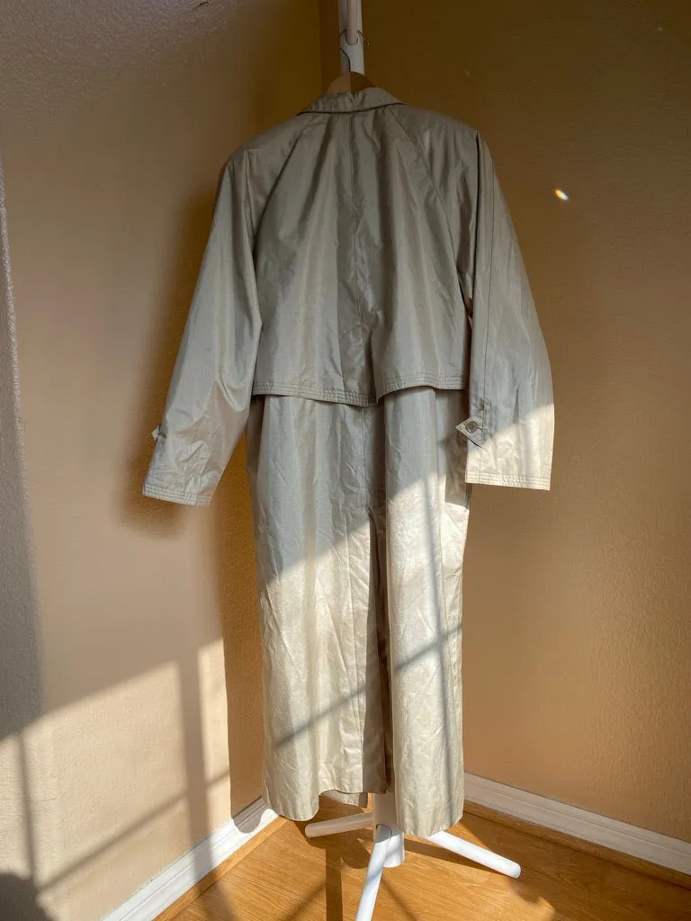 80s Trench Raincoat