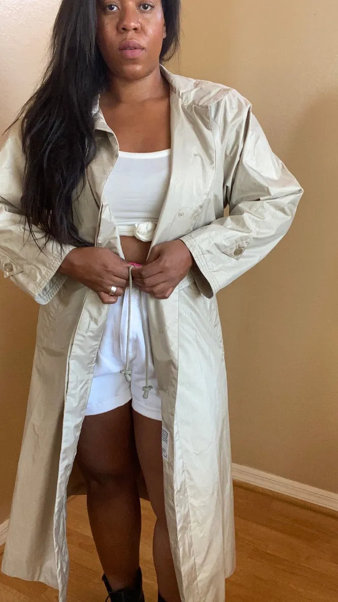 80s Trench Raincoat