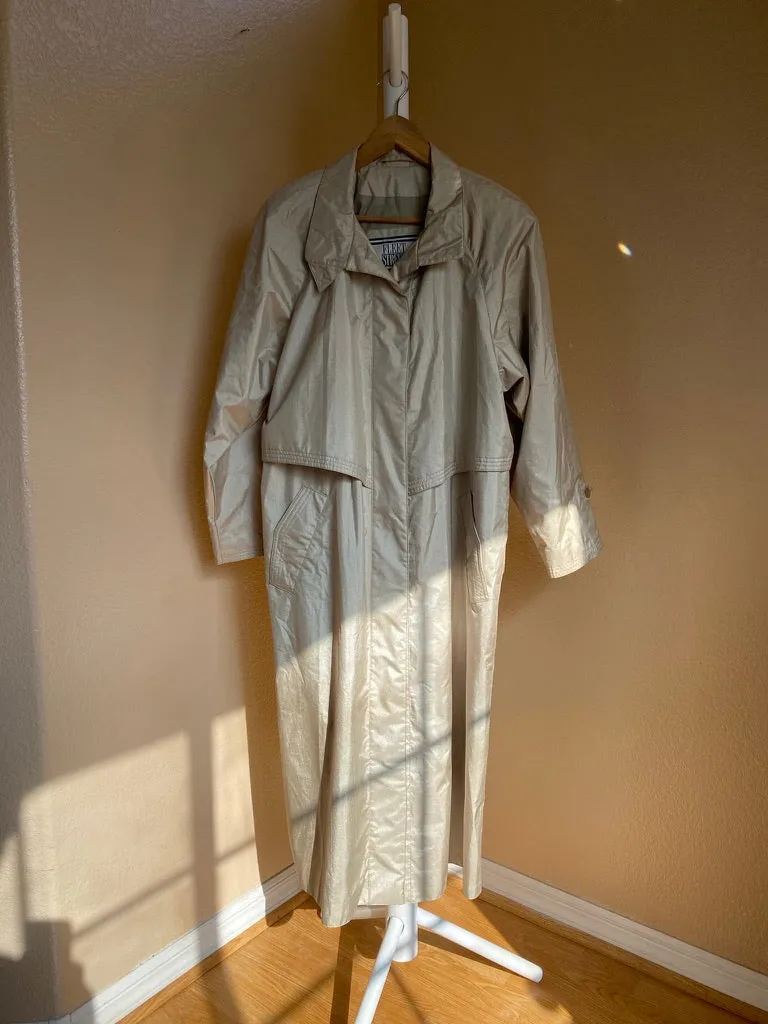 80s Trench Raincoat