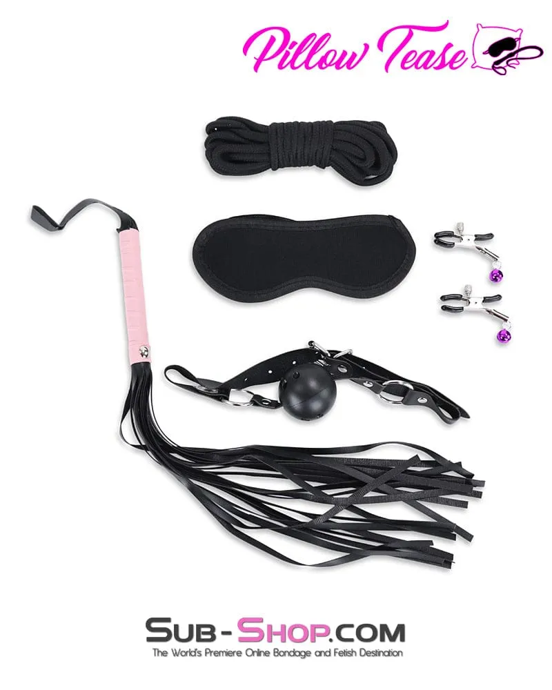 9023DL      8 Pc Purrfectly Pink Plush Bondage Fantasy Set