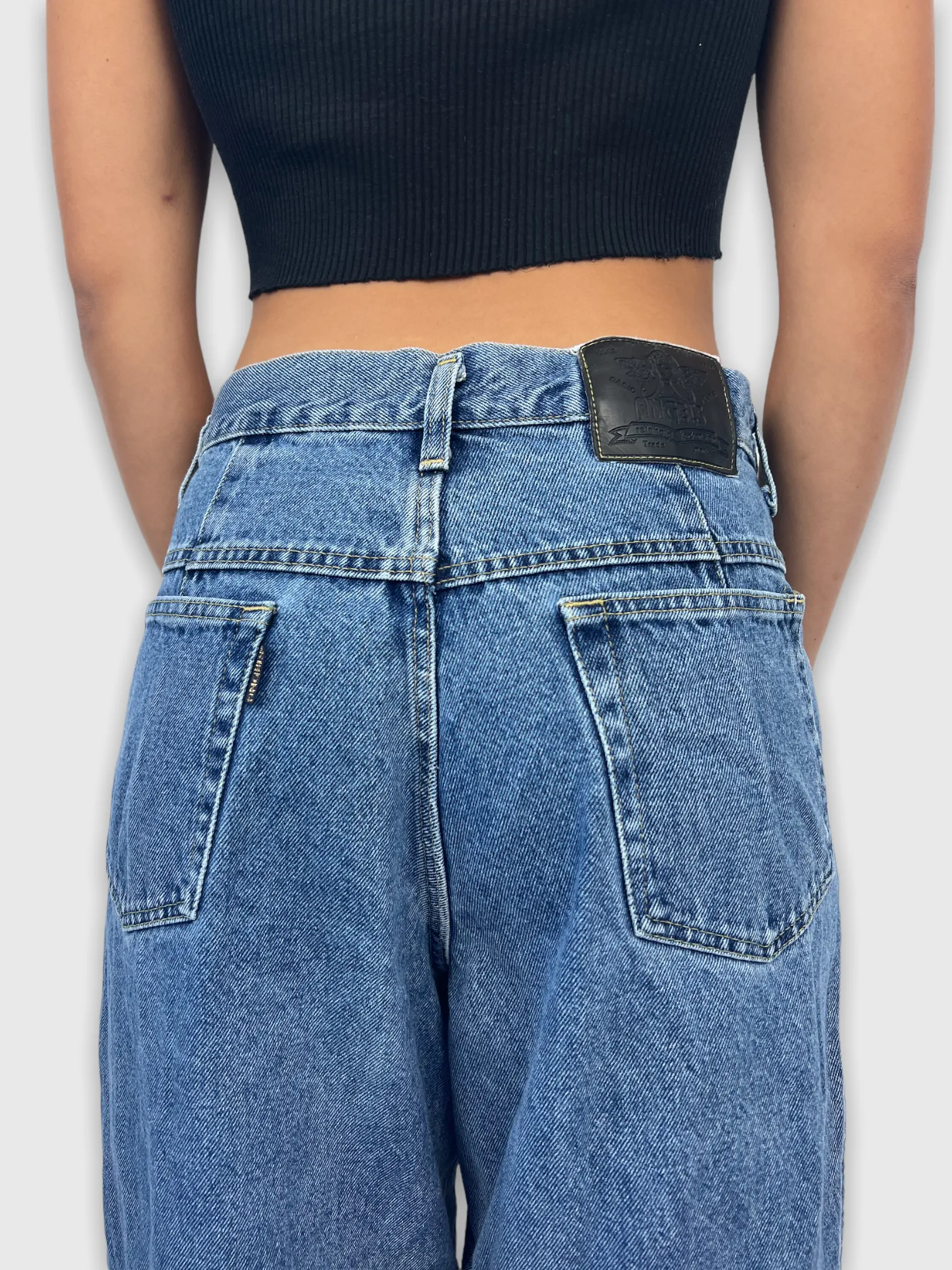 90's Angels Italy Made Vintage Denim Jeans 31x28