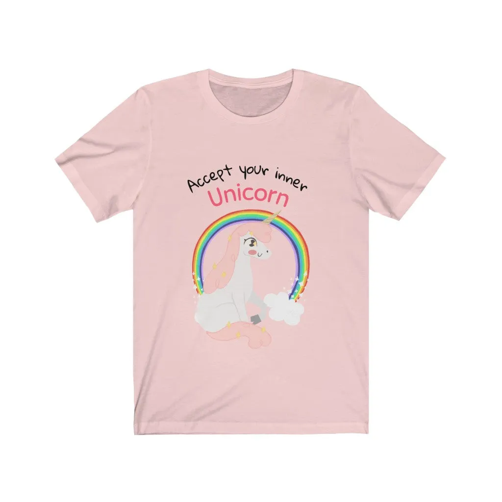 Accept your Inner Unicorn T-Shirt - Unisex Jersey Short Sleeve Tee