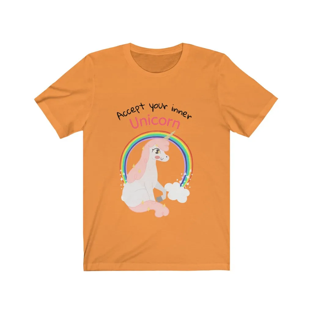 Accept your Inner Unicorn T-Shirt - Unisex Jersey Short Sleeve Tee