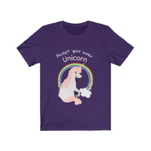 Accept your Inner Unicorn T-Shirt - Unisex Jersey Short Sleeve Tee