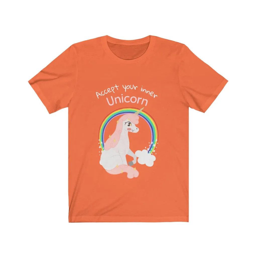 Accept your Inner Unicorn T-Shirt - Unisex Jersey Short Sleeve Tee