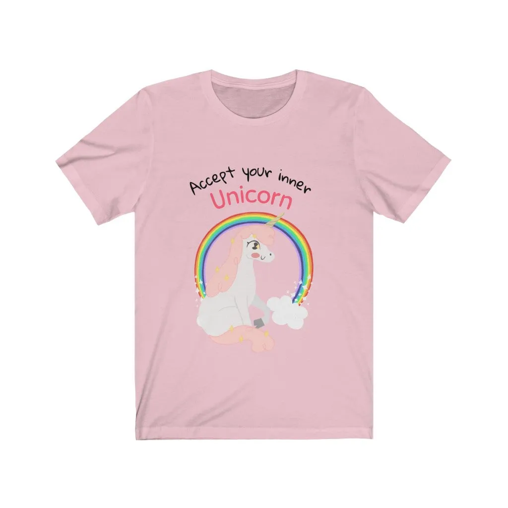 Accept your Inner Unicorn T-Shirt - Unisex Jersey Short Sleeve Tee