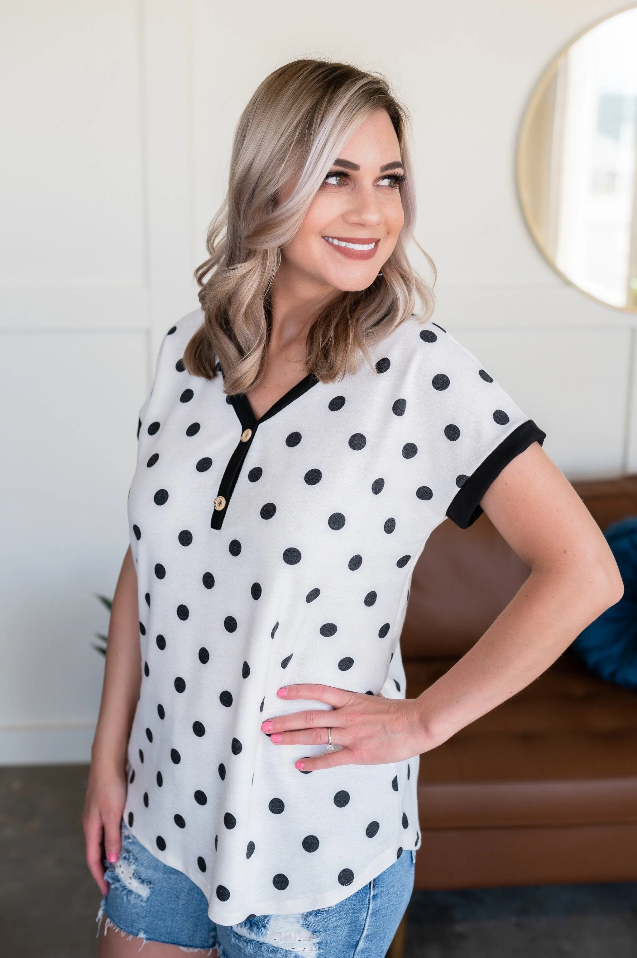 All In Good Fun Polkadot Top
