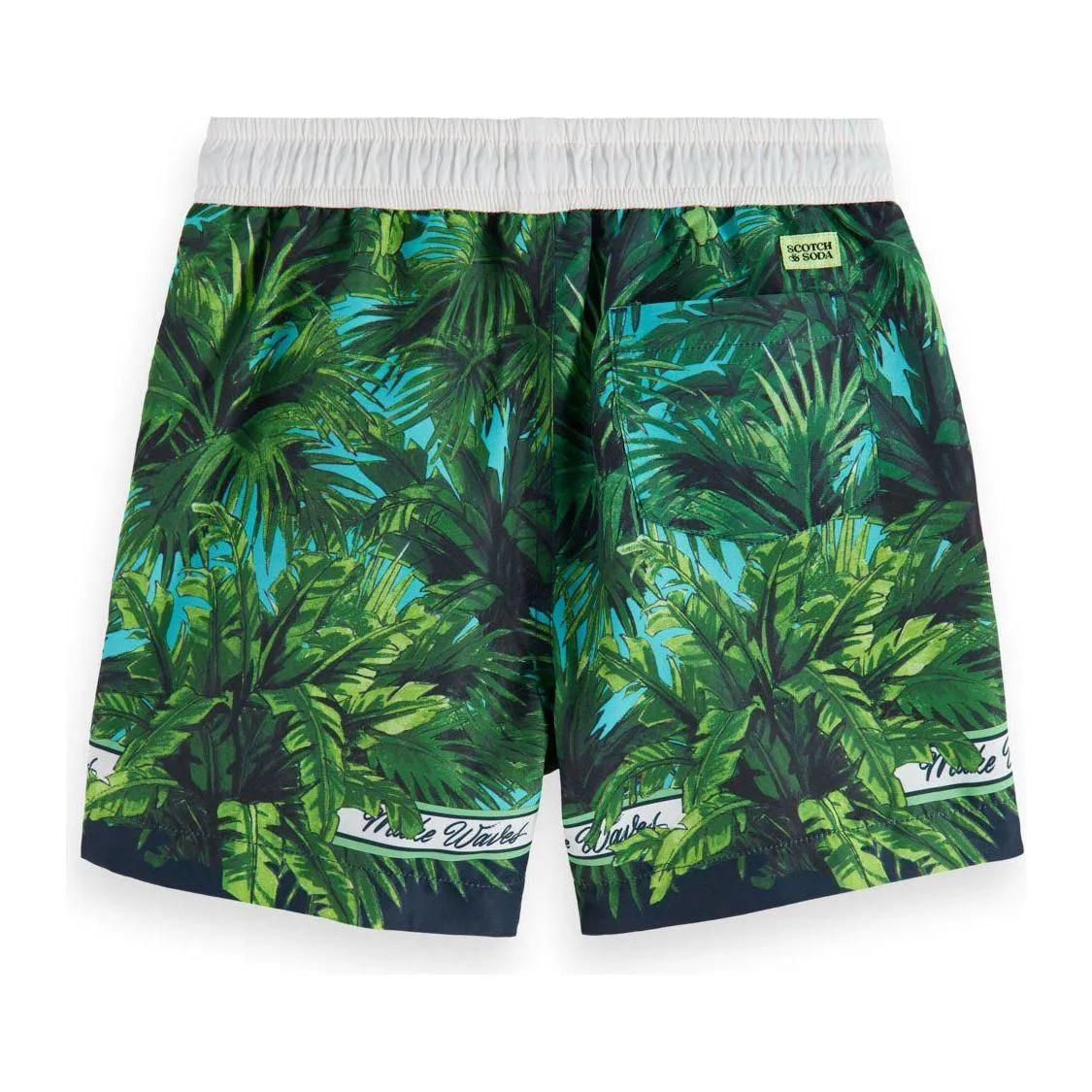 All-Over Printed Swimshorts - Palm Print