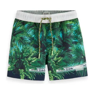 All-Over Printed Swimshorts - Palm Print