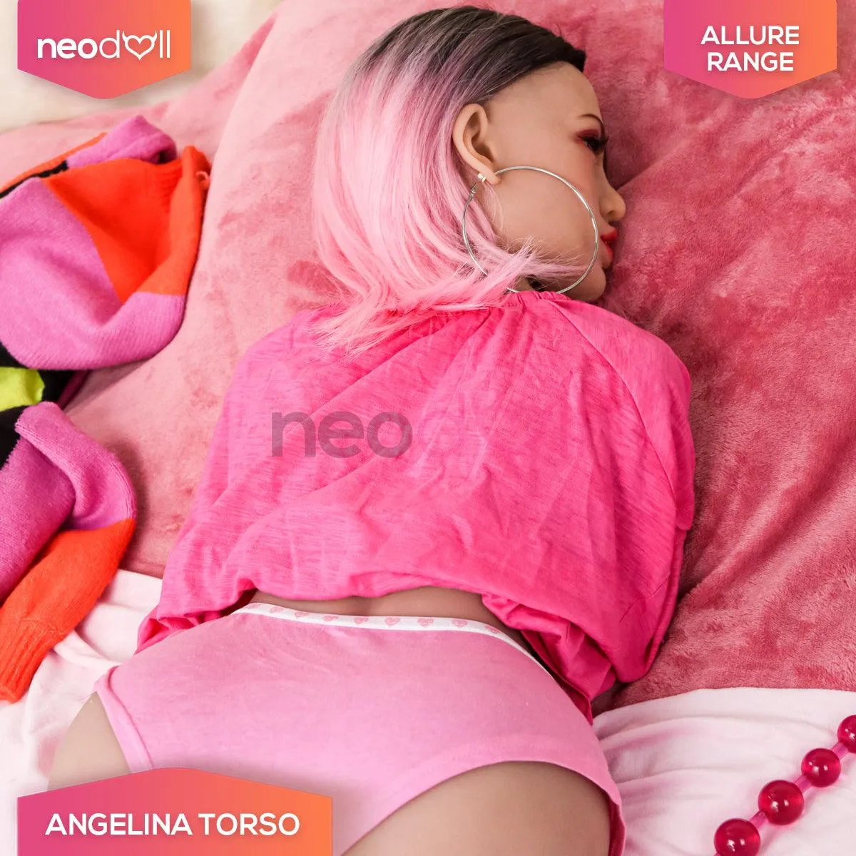 Allure Sex Doll Torso - Angelina Head & Torso - Tan