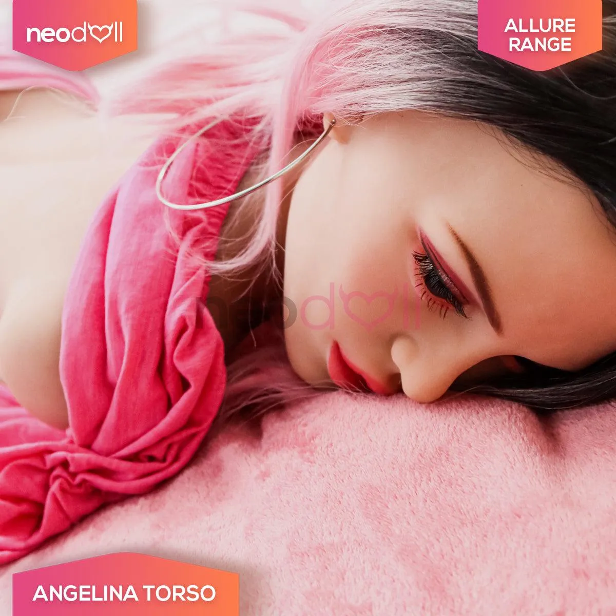 Allure Sex Doll Torso - Angelina Head & Torso - Tan