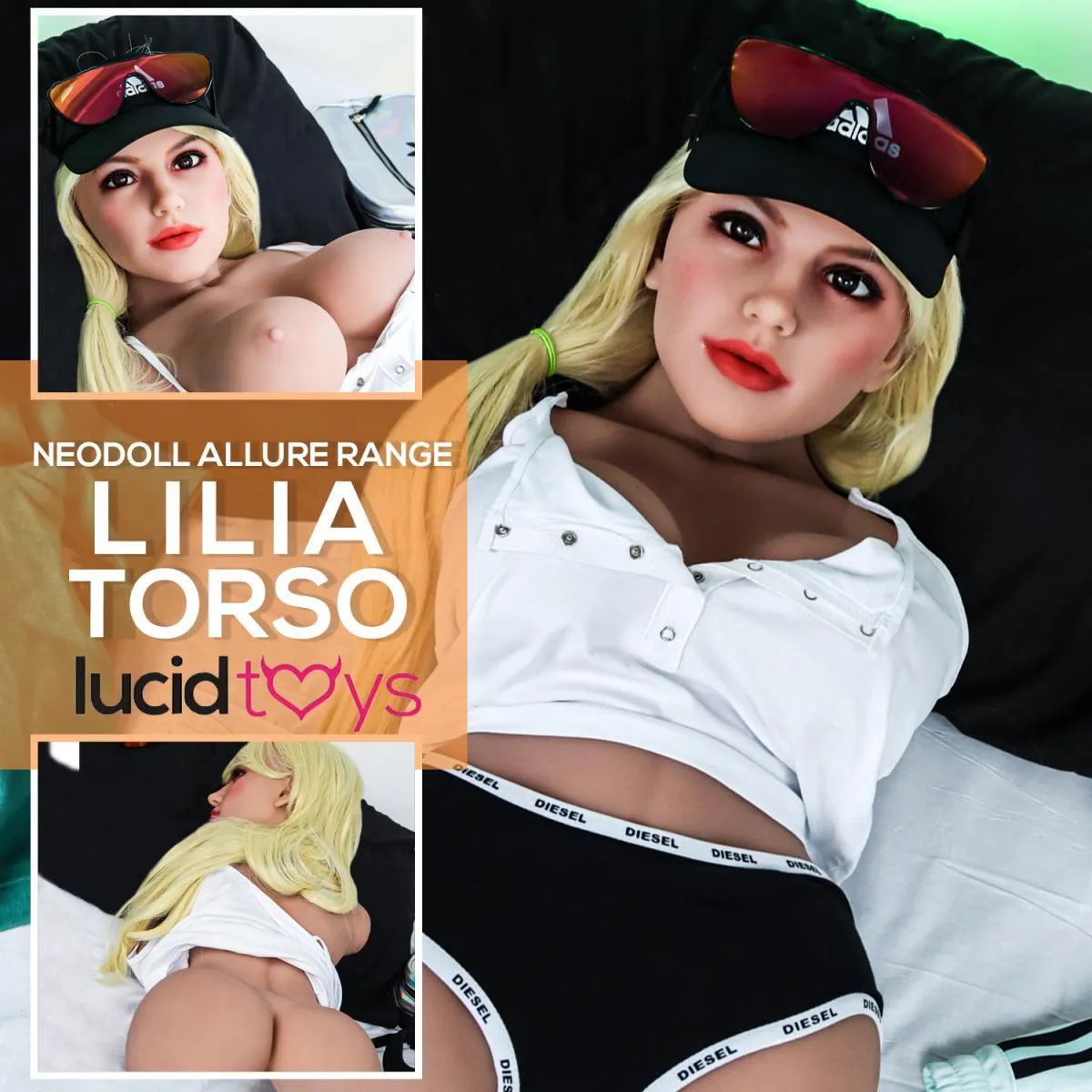 Allure Sex Doll Torso - Lilia Head & Torso - Tan