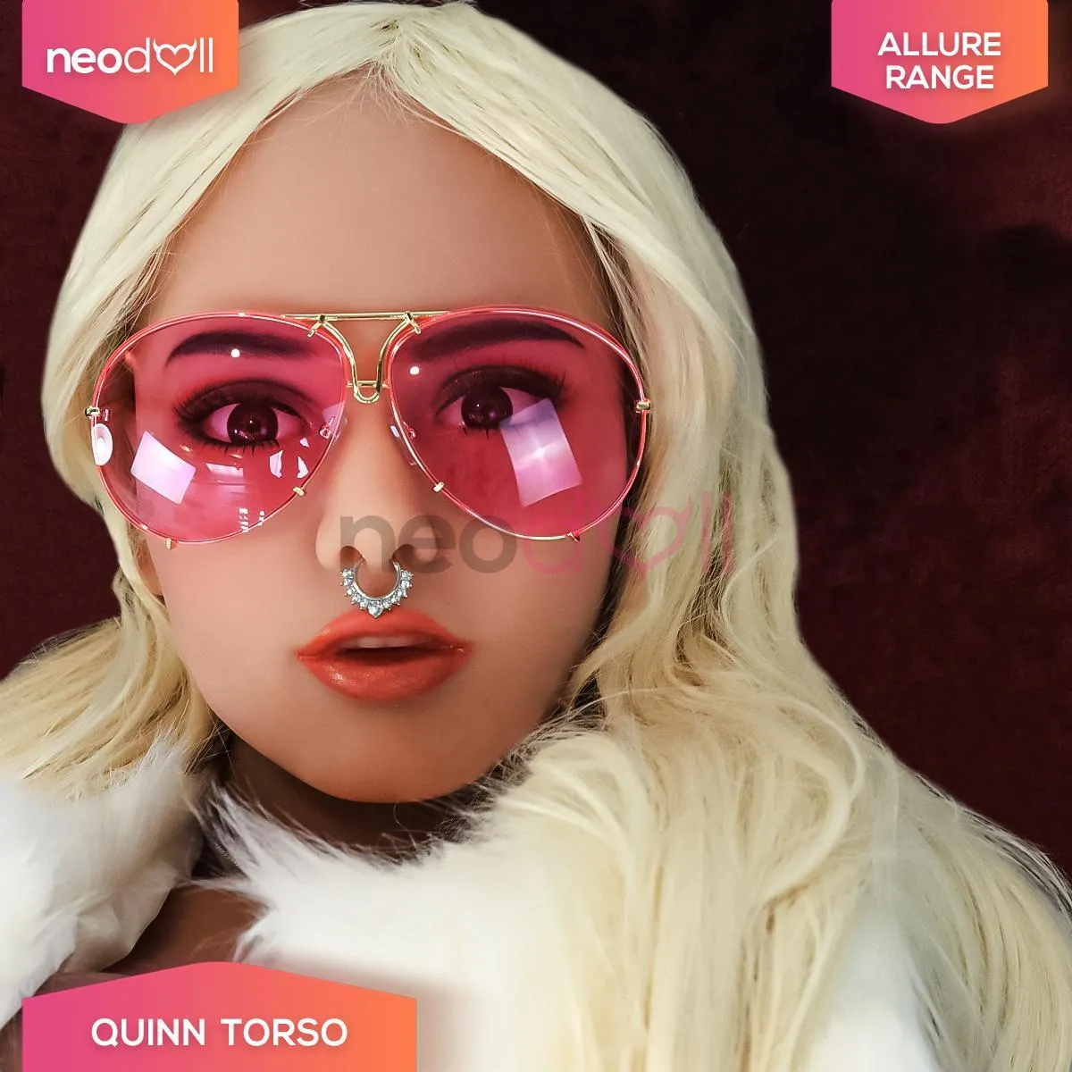 Allure Sex Doll Torso - Quinn Head & Torso - Tan