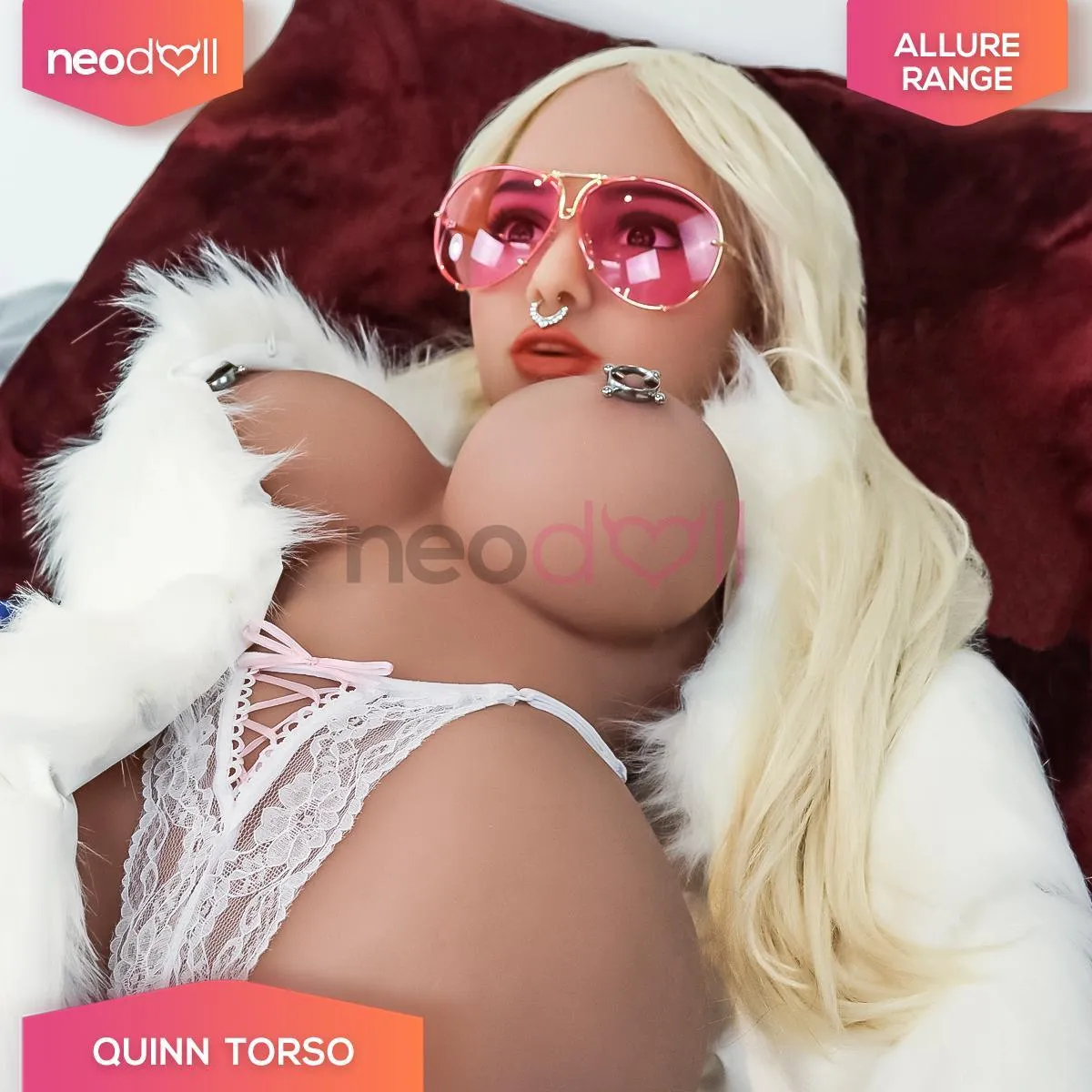 Allure Sex Doll Torso - Quinn Head & Torso - Tan