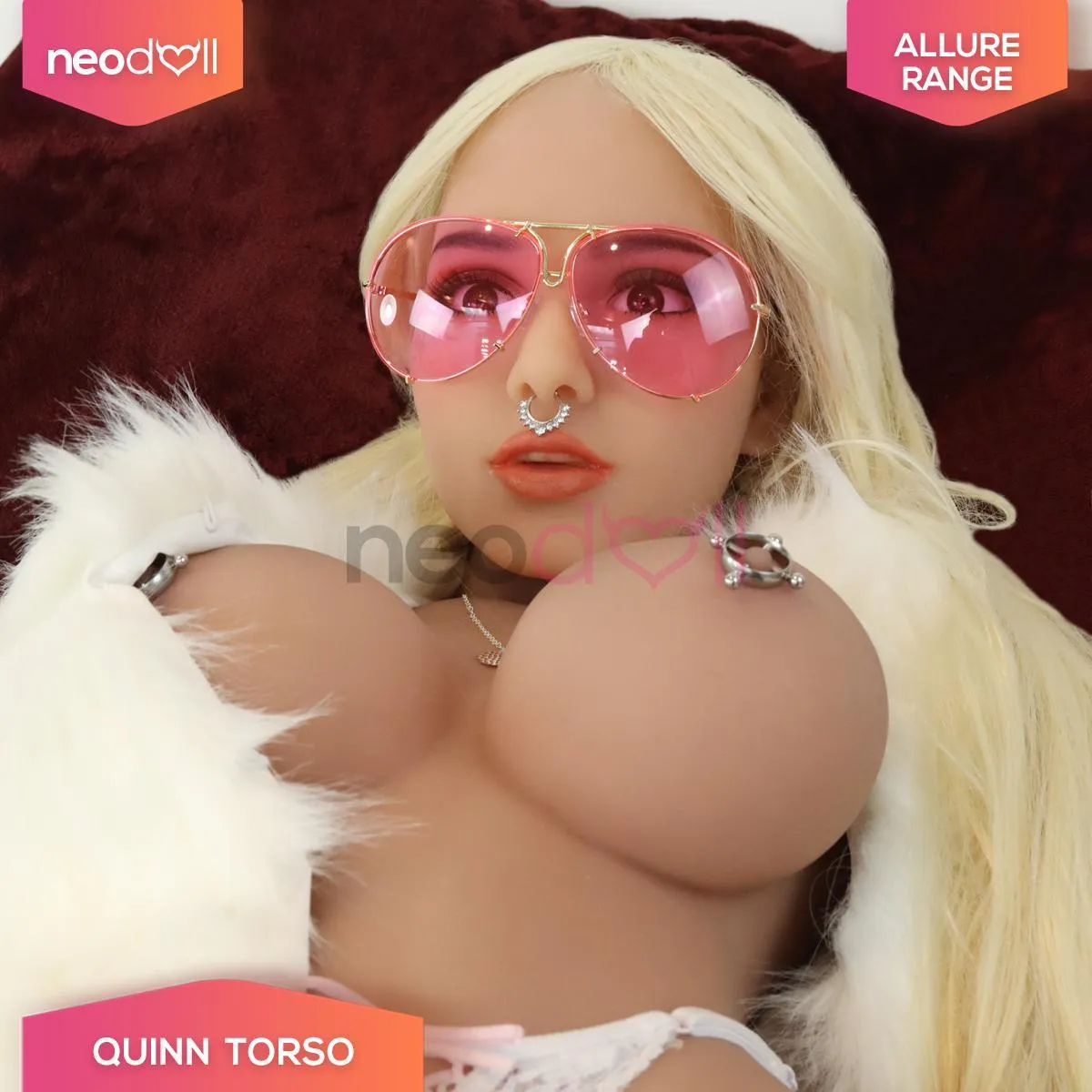 Allure Sex Doll Torso - Quinn Head & Torso - Tan