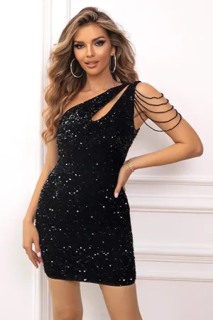 Always Glamorous Sequin Mini Dress