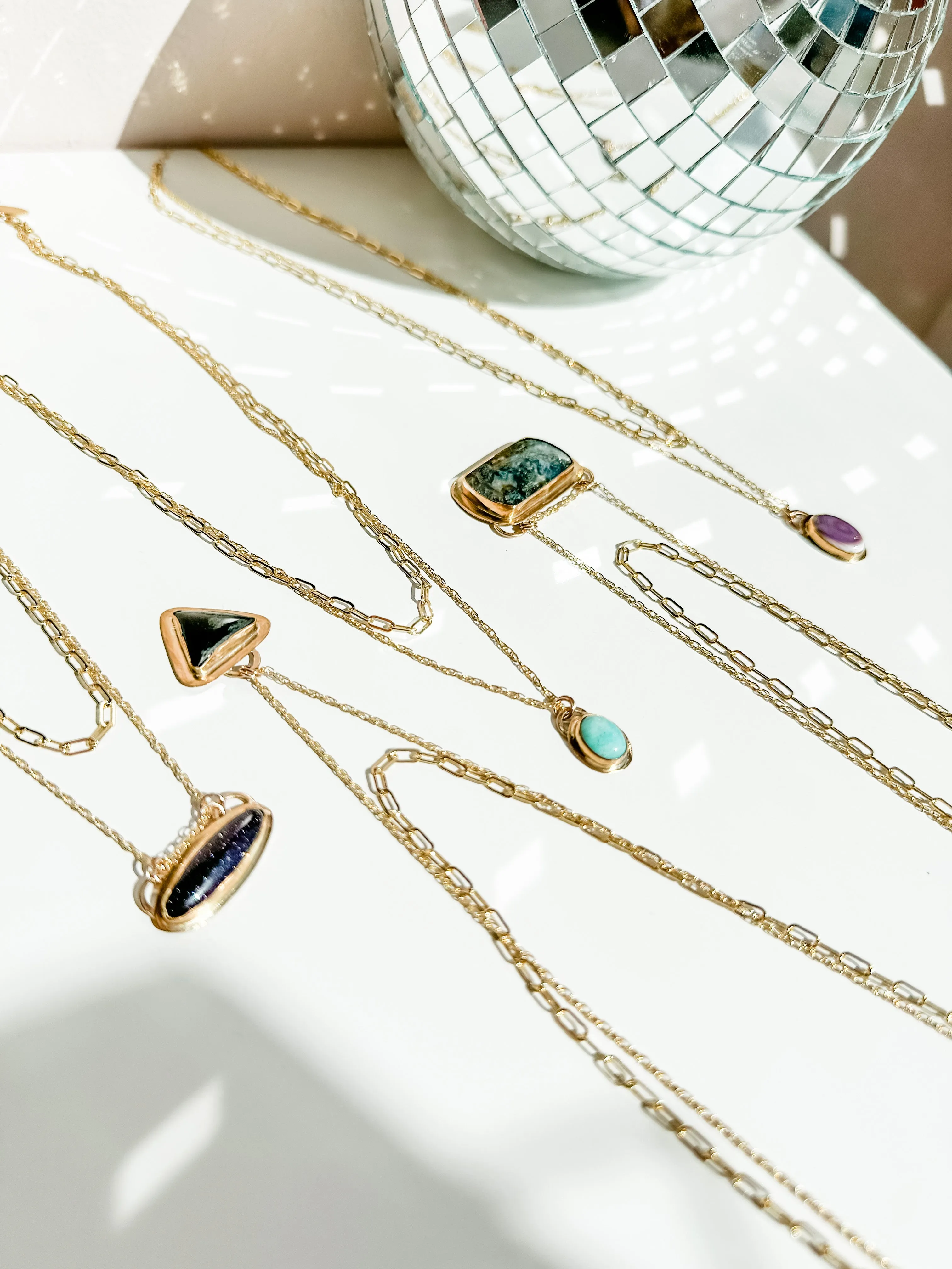 Amethyst Double Up Layering Necklace