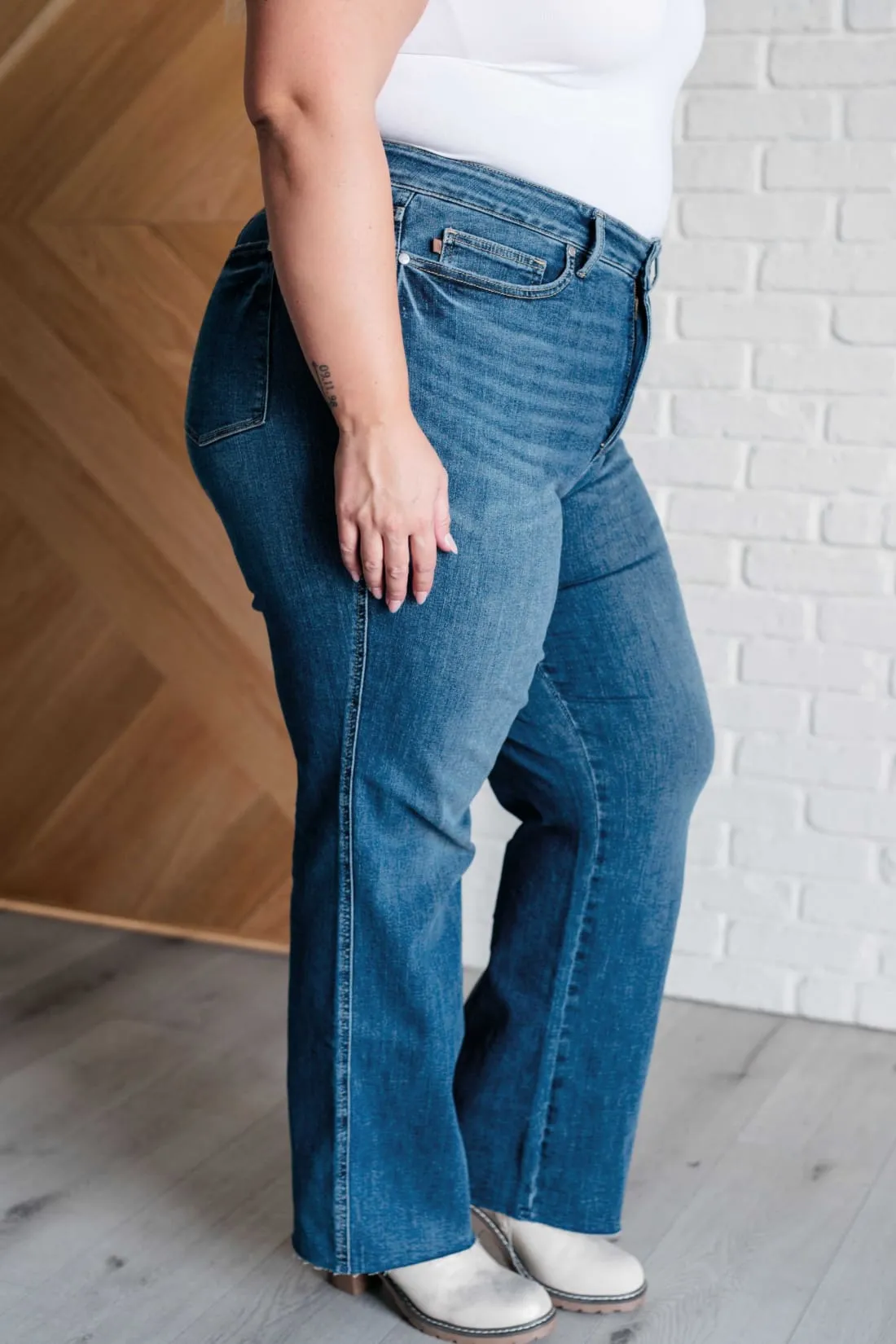 Anita Mid Rise Control Top Vintage Straight Leg Jeans