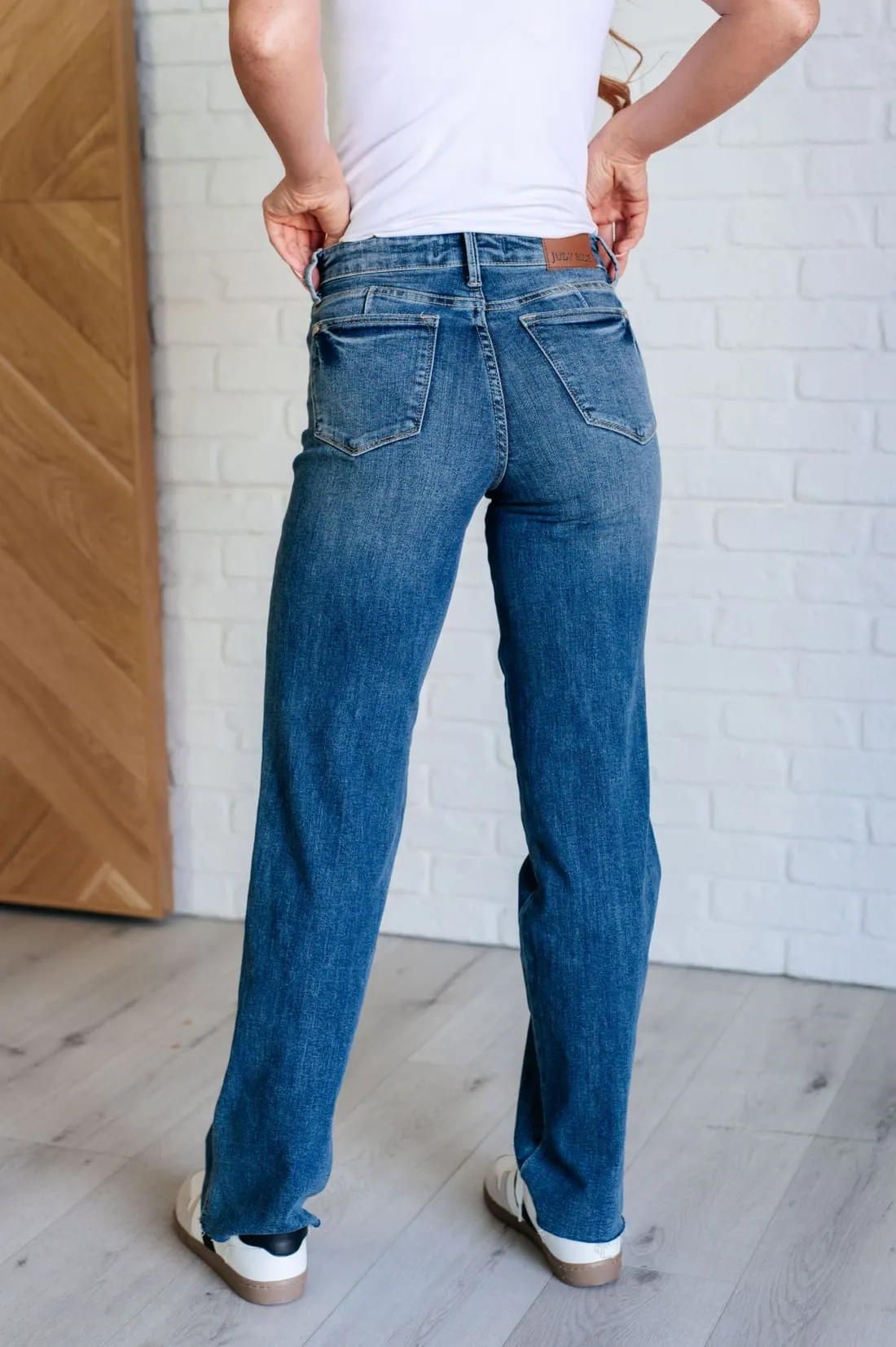 Anita Mid Rise Control Top Vintage Straight Leg Jeans