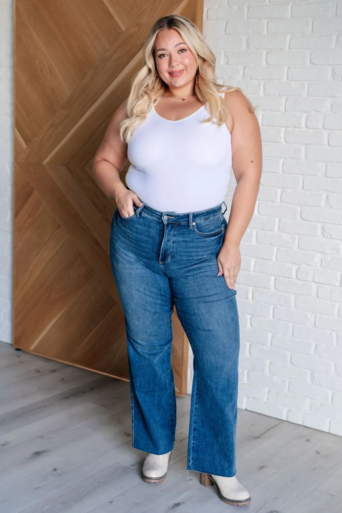 Anita Mid Rise Control Top Vintage Straight Leg Jeans