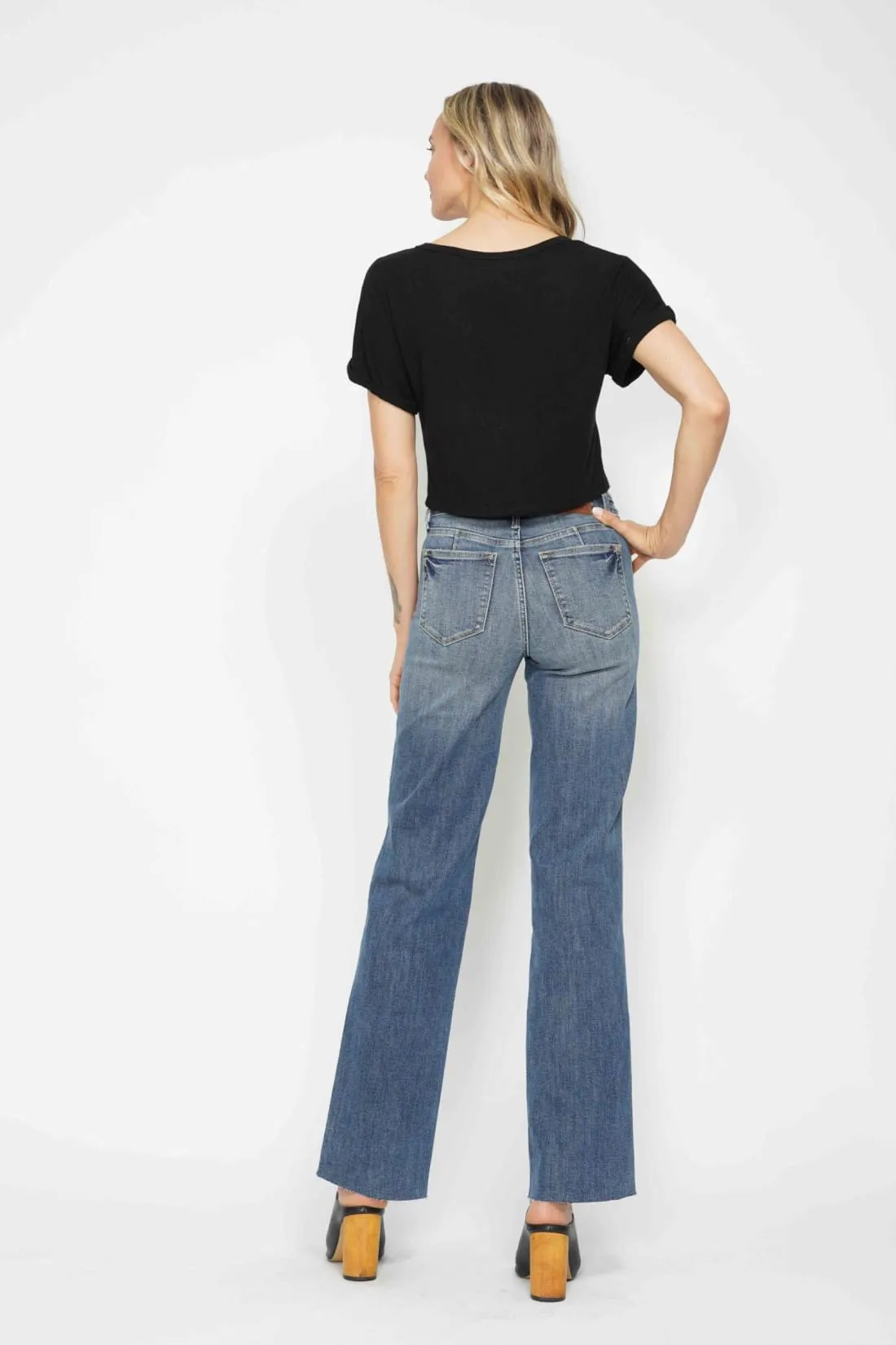 Anita Mid Rise Control Top Vintage Straight Leg Jeans